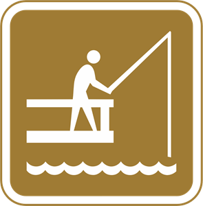 FISHING TOURIST SIGN Logo Vector