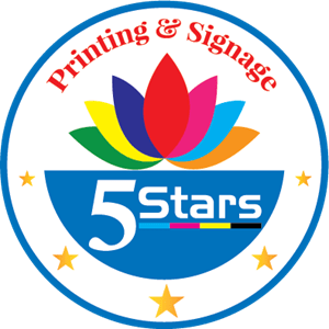 Five Star Big Printing Logo PNG Vector