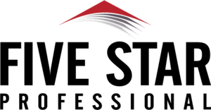 Five Star Professional Logo PNG Vector
