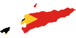 Flag map of East Timor Logo PNG Vector