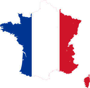 Flag map of France Logo PNG Vector