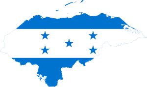 Flag map of Honduras Logo PNG Vector