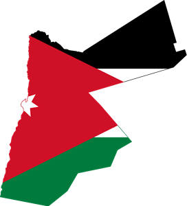 Flag map of Jordan Logo PNG Vector