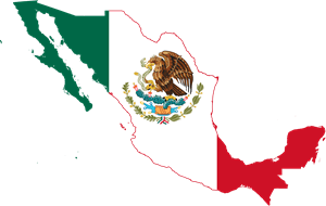 Flag map of Mexico Logo PNG Vector