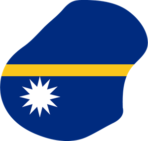 Flag map of Nauru Logo PNG Vector