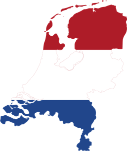 Flag map of Netherlands Logo PNG Vector