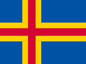 Flag of Aland Islands Logo PNG Vector