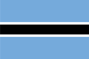 Flag of Botswana Logo Vector
