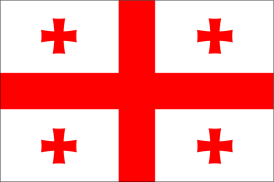 Flag of Georgia Logo Vector
