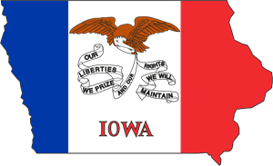 FLAG OF IOWA Logo PNG Vector