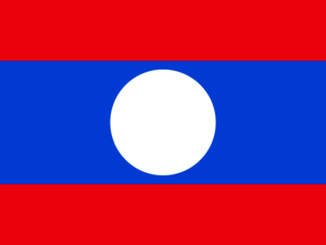 Flag of Lao People's Democratic Republic Logo PNG Vector