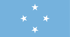 Flag of Micronesia Logo Vector