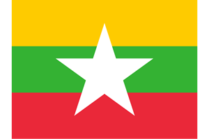 FLAG OF MYANMAR Logo Vector