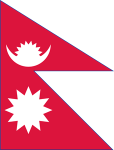 Flag of Nepal Logo PNG Vector