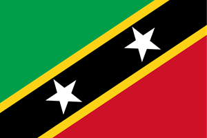 Flag of Saint Kitts and Nevis Logo Vector