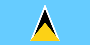 Flag of Saint Lucia Logo PNG Vector