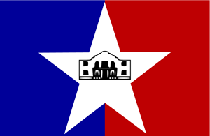 Flag of San Antonio - Texas Logo Vector