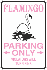 FLAMINGO PARKING ONLY Logo PNG Vector