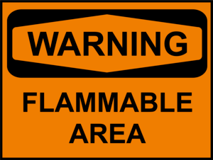 FLAMMABLE AREA Logo PNG Vector