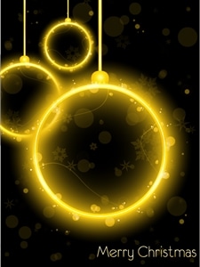 flash christmas ball hanging Logo Vector