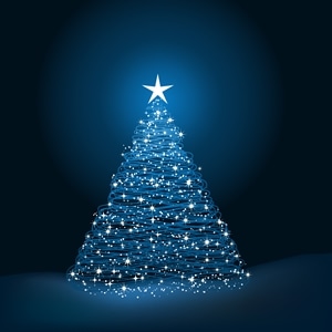 flash christmas tree Logo Vector