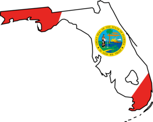 FLORIDA FLAG AND MAP Logo PNG Vector