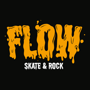 FLOW Skate Rock Logo Vector