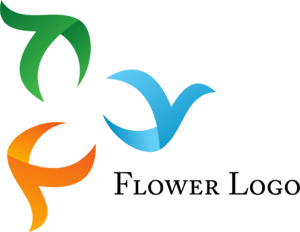 Flower Colour Art Logo PNG Vector
