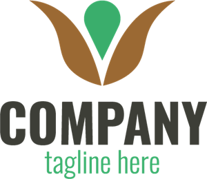 Flower Company Logo Vector