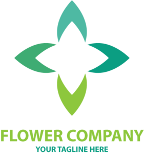 Flower Company Logo PNG Vector