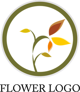 Flower Leaf Logo PNG Vector