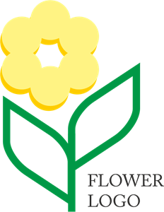 Flower Leaf Logo PNG Vector