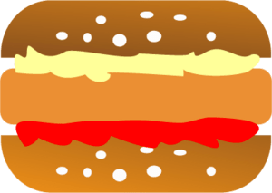 Food Burger Logo PNG Vector