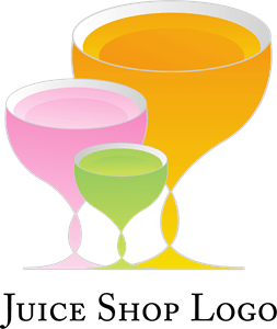 Food Drink Juice Cup Logo PNG Vector