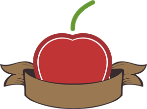 Food Ribbon Apple Cups Logo PNG Vector