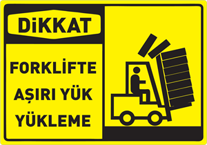 Forklifte aşırı yük yükleme Logo PNG Vector