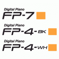 FP-7 FP-4 Digital Piano Logo Vector