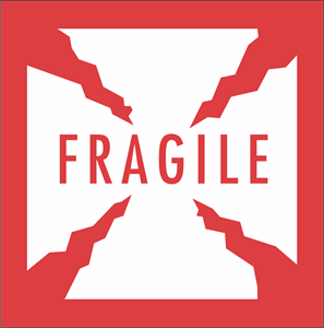 FRAGILE WARNING LABEL Logo PNG Vector
