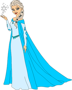 Frozen Queen Elsa Logo Vector