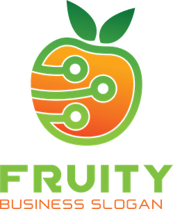 Fruit Technology Logo PNG Vector