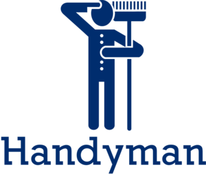 Funky Blue Handyman Logo PNG Vector