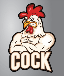Funny cock Logo PNG Vector