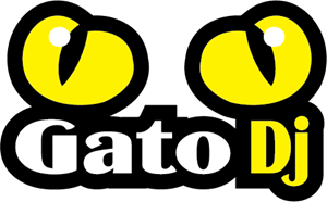 Gato Dj Logo PNG Vector