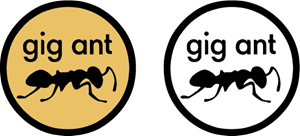Gig Ant Promotion Logo PNG Vector