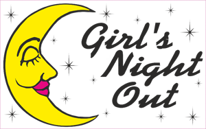 Girl's Night Out Logo Vector