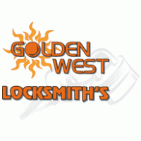 Golden west locksmiths Logo PNG Vector