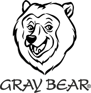 Gray Bear Logo PNG Vector