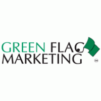 Green Flag Marketing Logo Vector
