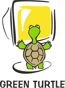 Green Turtle Logo Vector