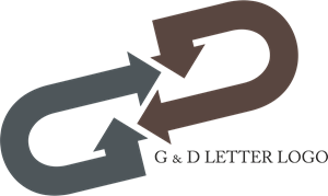 G D Letter Design Logo PNG Vector